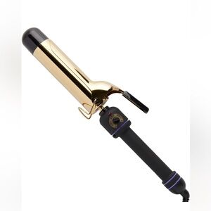 HOT TOOLS 24K Gold Professional 1 1/5” Extended Barrel Curling Iron with Clamp